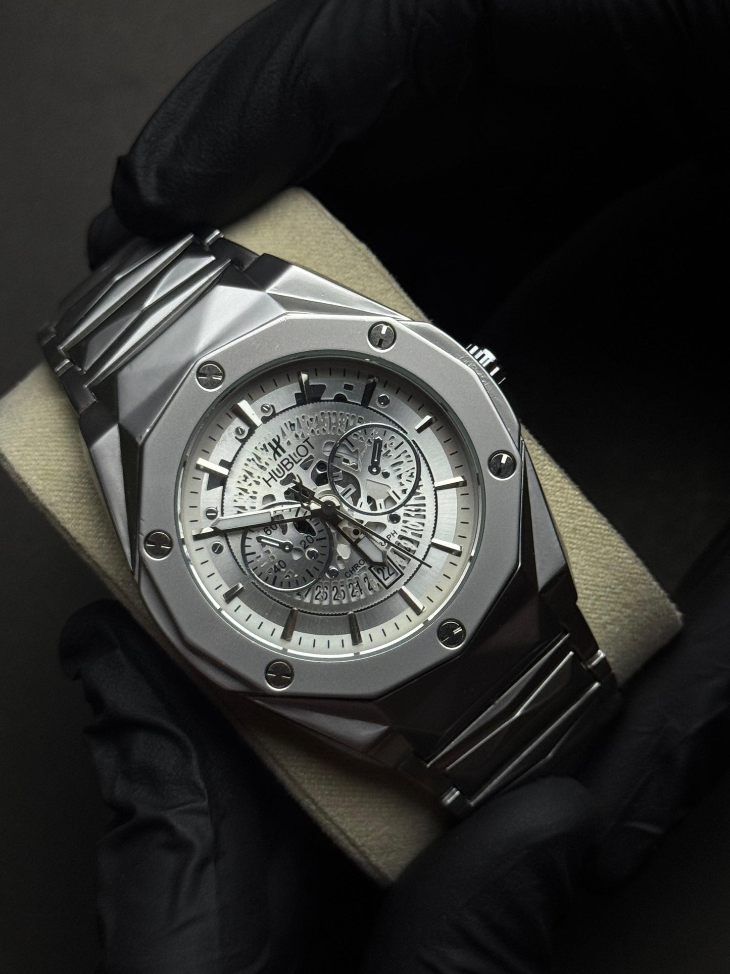 Hublot Diamond Chain | Silver | Premium Quality